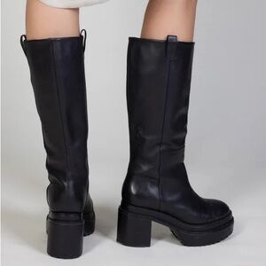 Cult Gaia Hana Black Platform Boots
